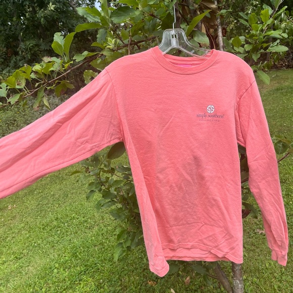 Simply Southern Just a Smalltown Girl CUTE Baby Goat Long Sleeve Tee Shirt Sz Sm - Picture 4 of 11